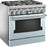KitchenAid KFDC506JMB 36" Smart Commercial-style Dual Fuel Range With 6 Burners in Misty Blue