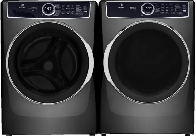 (Floor Model) Electrolux 5.2 cu ft front load washer and 8.0 cu ft electric dryer pair  Open Box