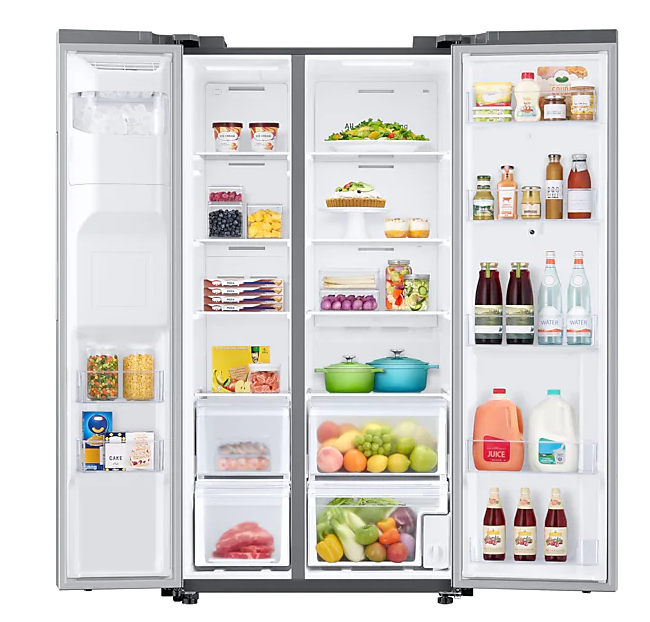 Samsung RS22T5561SR/AC 21.5 cu.ft. side by Side Door Family Hub™ Refrigerator in Stainless Steel