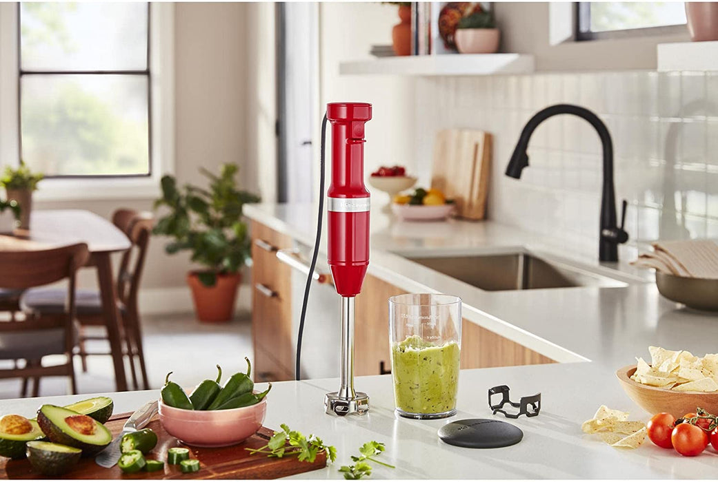 KitchenAid Variable Speed Corded Hand Blender, Passion Red - KHBV53PA