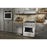 KitchenAid KFGC500JMH 30'' Smart Commercial-Style Gas Range with 4 Burners in Milkshake