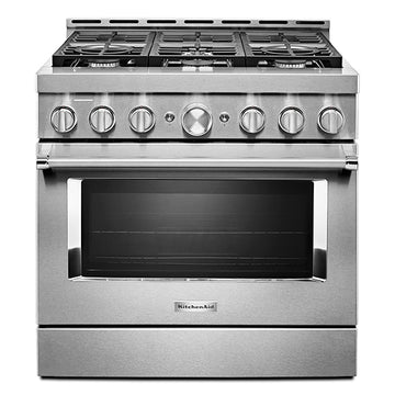 KitchenAid 36'' Smart Commercial-Style Gas Range - KFGC506JSS