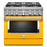 KitchenAid KFDC506JYP 36'' Smart Commercial-Style Dual Fuel Range with 6 Burners in Yellow Pepper
