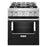 KitchenAid KFGC500JBK 30'' Smart Commercial-Style Gas Range with 4 Burners in Imperial Black