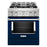 KitchenAid KFGC500JIB 30'' Smart Commercial-Style Gas Range with 4 Burners in Ink Blue