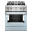 KitchenAid KFGC500JMB 30'' Smart Commercial-Style Gas Range with 4 Burners in Misty Blue