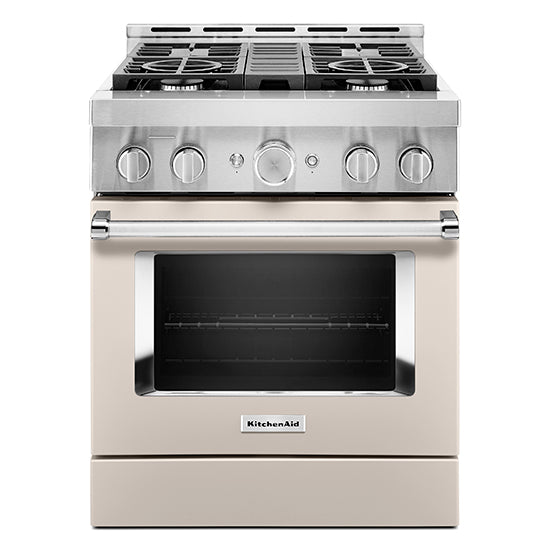 KitchenAid KFGC500JMH 30'' Smart Commercial-Style Gas Range with 4 Burners in Milkshake