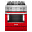 KitchenAid KFGC500JPA 30'' Smart Commercial-Style Gas Range with 4 Burners in Passion Red