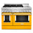 KitchenAid KFGC558JYP 8'' Smart Commercial-Style Gas Range with Griddle in Yellow Pepper