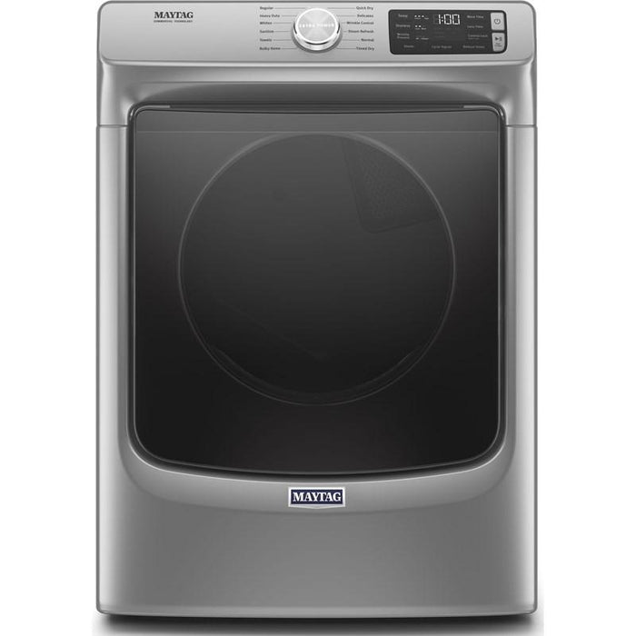 Maytag YMED6630HC 7.3 Cube Feet Front Load Electric Dryer With Extra Power And Quick Dry Cycle In Metallic Slate