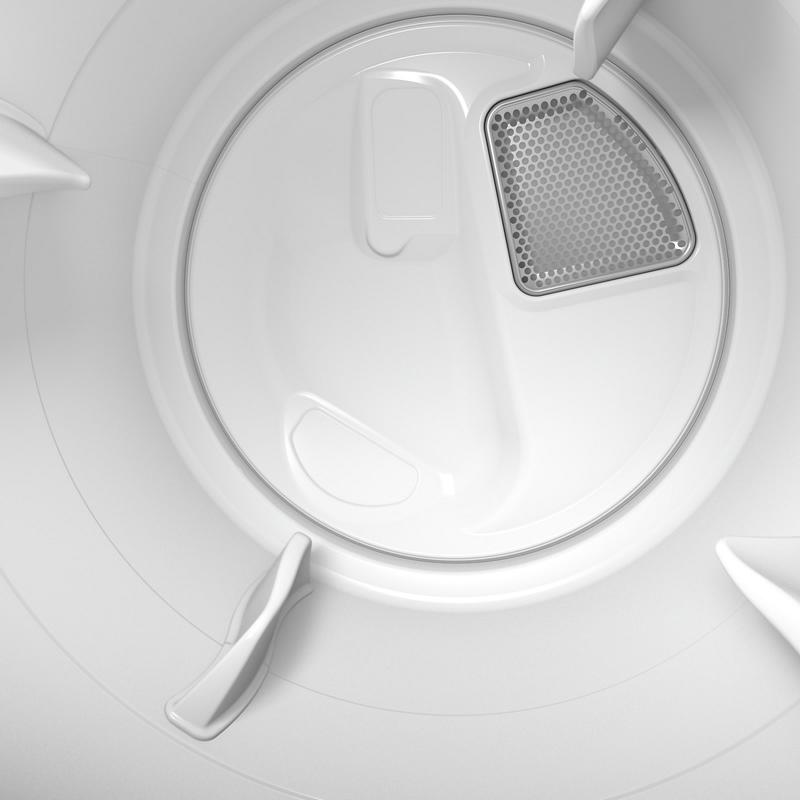 Whirlpool YWHD560CHW 7.4 Cube Feet Front Load Heat Pump Dryer With Intiutitive Touch Controls, Advanced Moisture Sensing In White