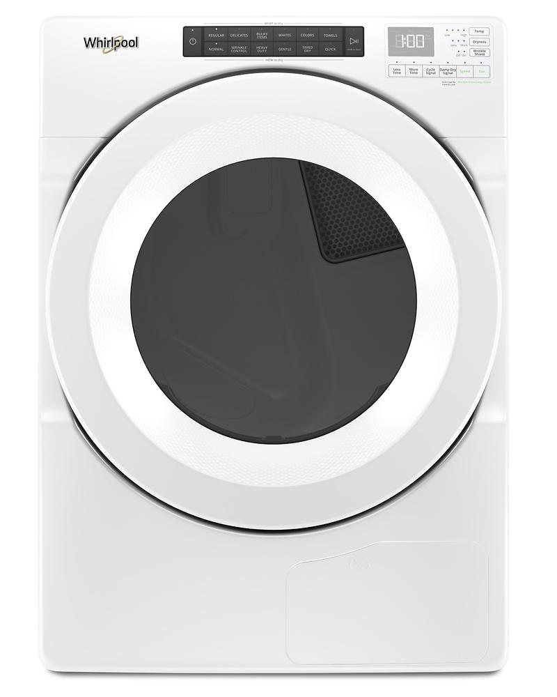 Whirlpool YWHD560CHW 7.4 Cube Feet Front Load Heat Pump Dryer With Intiutitive Touch Controls, Advanced Moisture Sensing In White