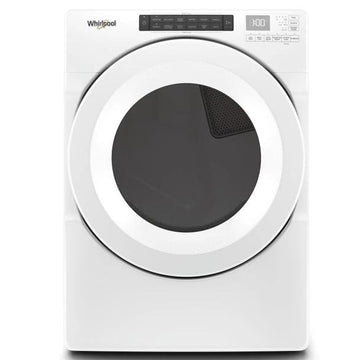 Whirlpool YWED560LHW 7.4 Cube Feet Front Load Electric Dryer With Intuitive Touch Controls In White