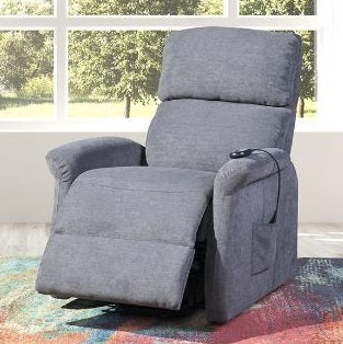 Mazin 9009GRY-1LT Power Lift Recliner Chair in Grey Fabric