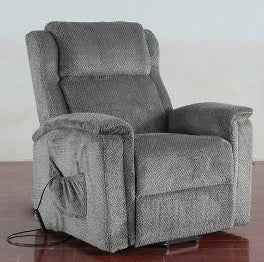Mazin 9091GRY-2LT Power Lift Chair Dual Motors Graphite Chenille