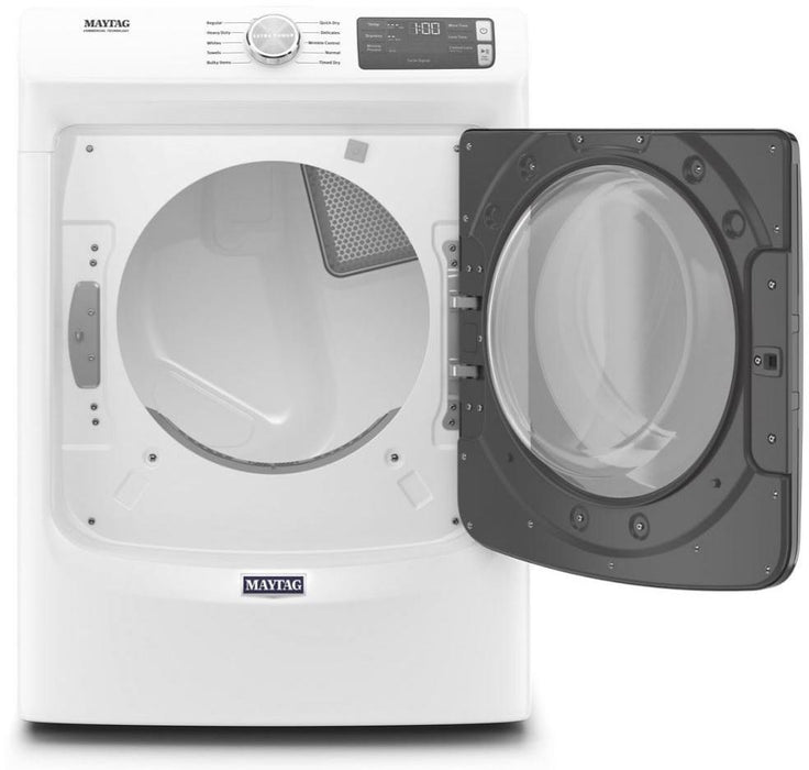 Maytag MGD5630HW 7.3 Cube Feet Front Load Gas Dryer With Extra Power And Quick Dry Cycle In White