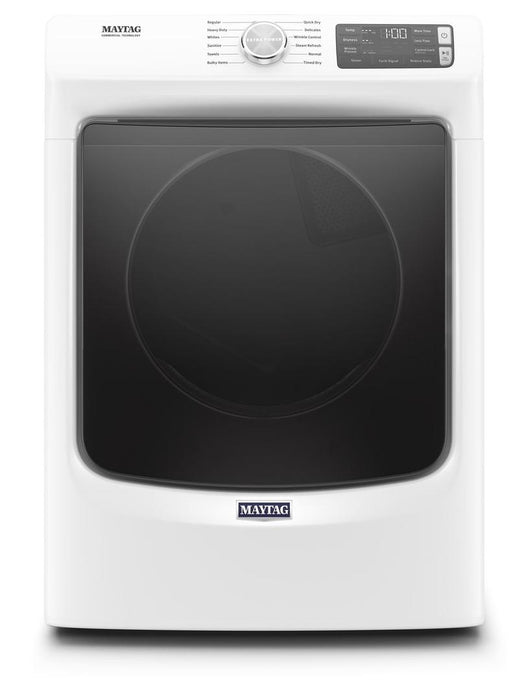 Maytag MGD6630HW 7.3 Cube Feet Front Load Gas Dryer With Extra Power And Quick Dry Cycle In White