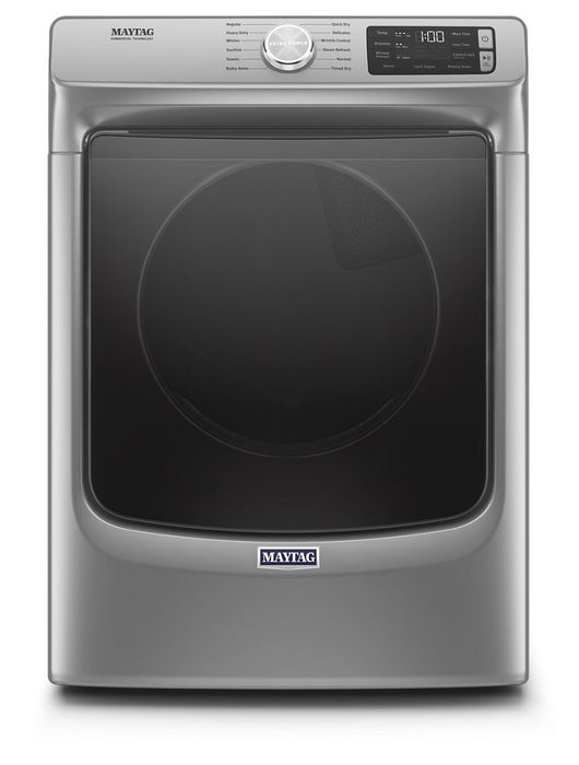 Maytag MGD6630HC 7.3 Cube Feet Front Load Gas Dryer With Extra Power And Quick Dry Cycle In Metallic Slate