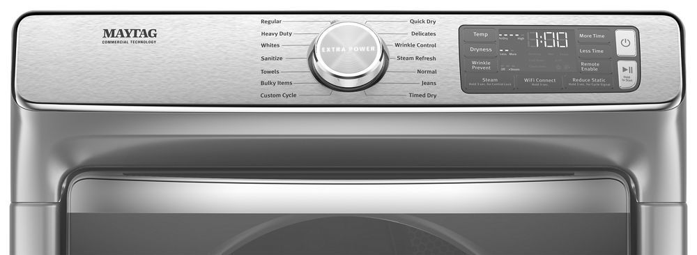 Maytag MGD8630HC 7.3 Cube Feet Smart Front Load Gas Dryer With Extra Power And Advanced Moisture Sensing With Industry-Exclusive Extra Moisture Sensor In Metallic Slate