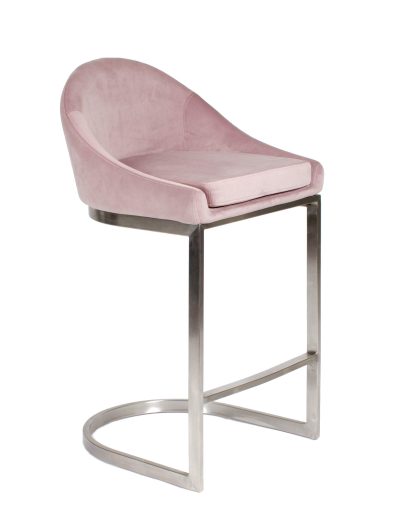Ashley Stool in Blush Pink Seating