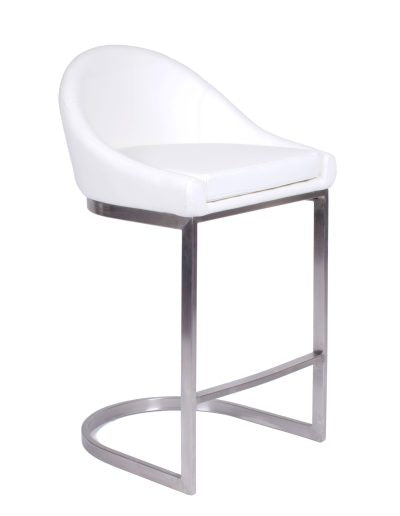 Ashley Stool in White Seating