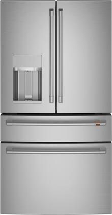 GE Cafe CXE22DP2PS1 22.3 cu. ft. Smart Four-Door French Door Refrigerator in Stainless Steel