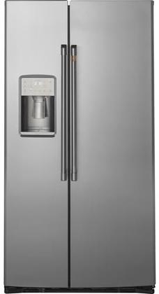 GE Cafe CZS22MP2NS1 36 Inch Freestanding Counter Depth Side by Side Refrigerator In Stainless Steel