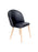 Crescent Chair in Black Seating
