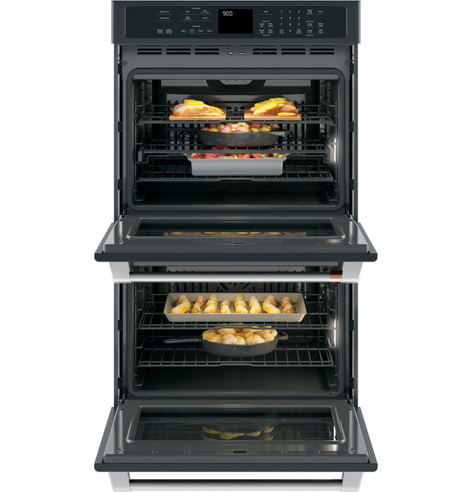 GE Cafe CTD90DP3ND1 30" Smart Double Wall Oven with Convection In Matte Black