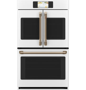 GE Cafe CTD90FP4NW2  French-Door Double Wall Oven In Matte White
