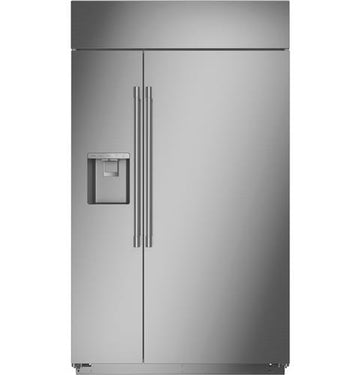 Monogram ZISS480DNSS 48" Smart Built-In Side-by-Side Refrigerator with Dispenser in Stainless Steel