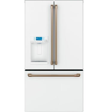 GE Cafe CYE22TP4MW2  Counter-Depth French-Door Refrigerator with Hot Water Dispenser In Matte White