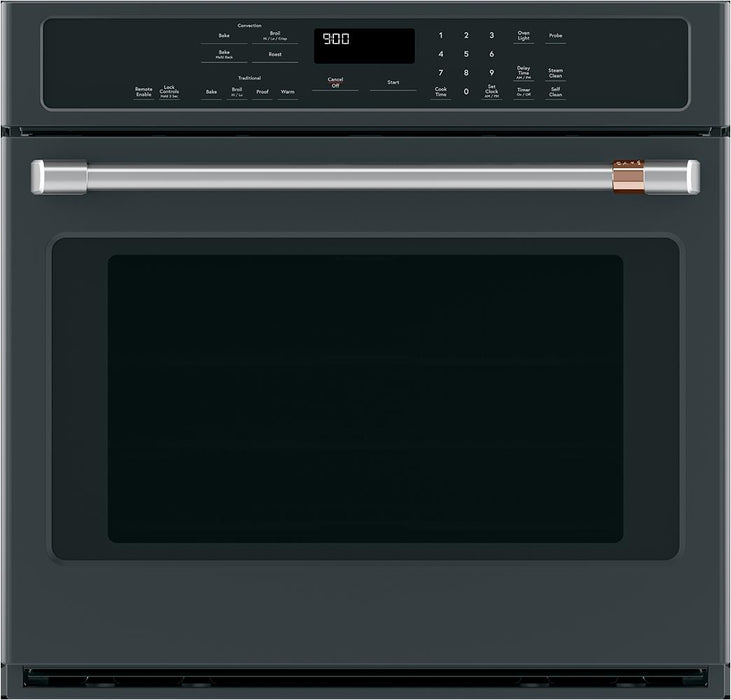 GE Cafe CTS90DP3ND1 30" Smart Single Wall Oven with Convection In Matte Black