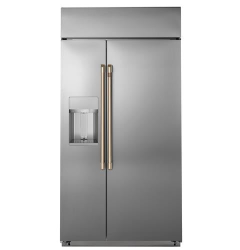 GE Cafe CXSS2H2PMBZ Refrigerator Handle Kit in Brushed Bronze