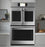 GE Cafe CTD90FP2NS1 Professional Series 30" Smart Built-In Convection French-Door Double Wall Oven In Stainless Steel