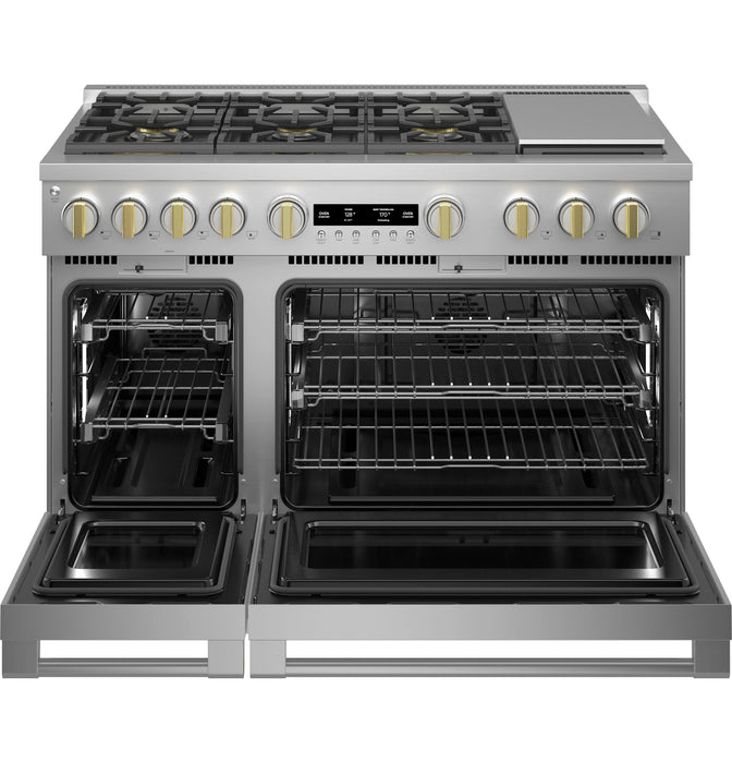 Monogram ZGP486NDTSS 48" All Gas Professional Range with 6 Burners and Griddle (Natural Gas)
