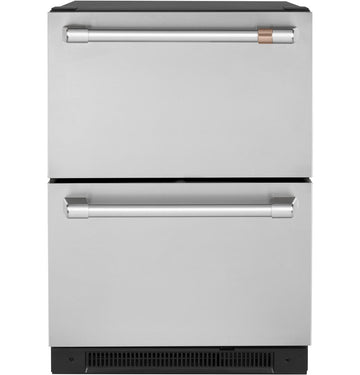 GE Cafe CDE06RP2NS1 5.7 Cu. Ft. Built-In Dual-Drawer Refrigerator In Stainless Steel