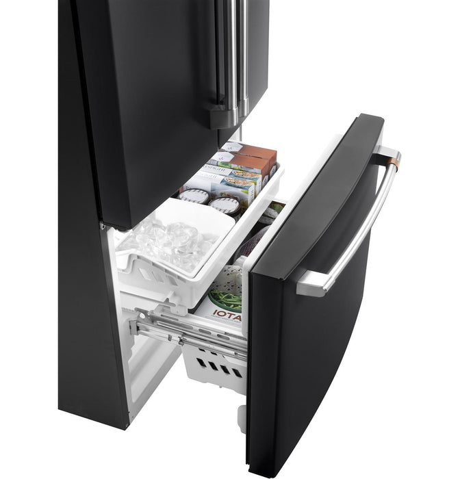 GE Cafe CWE19SP3ND1 ENERGY STAR® 18.6 Cu. Ft. Counter-Depth French-Door Refrigerator In Matte Black