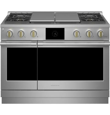 Monogram ZDP484NGTSS 48" Dual-Fuel Professional Range with 4 Burners, Grill, and Griddle (Natural Gas) In Stainless Steel