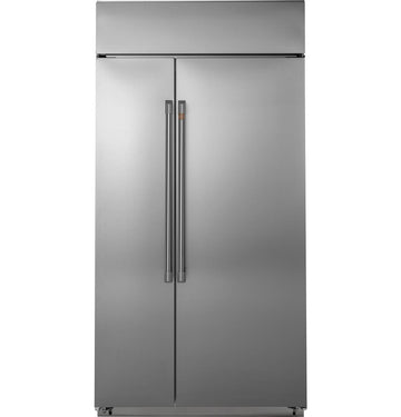 GE Cafe CSB48WP2NS1 48" Built-In Side-by-Side Refrigerator in Stainless Steel