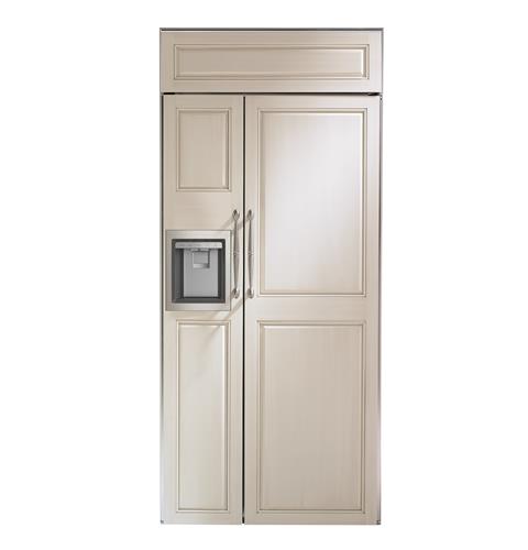 Monogram ZISB420DNII 42" Smart Built-In Side-by-Side Refrigerator with Dispenser in Custom Panel