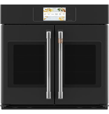 GE Cafe CTS90FP3ND1 Professional Series 30" Smart Built-In Convection French-Door Single Wall Oven In Matte Black