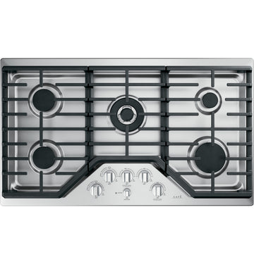 GE Cafe CGP95362MS1 36-Inch Built-in Gas Cooktop In Stainless Steel