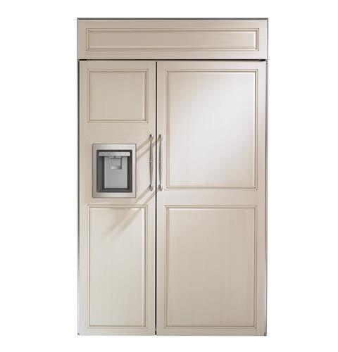 Monogram ZISB480DNII 48" Smart Built-In Side-by-Side Refrigerator with Dispenser in Custom Panel