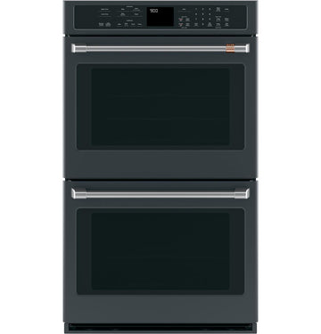 GE Cafe CTD90DP3ND1 30" Smart Double Wall Oven with Convection In Matte Black