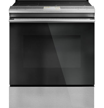 GE Cafe CHS90XM2NS5 30" Smart Slide-In, Front-Control, Induction and Convection Range with In-Oven Camera in Platinum Glass