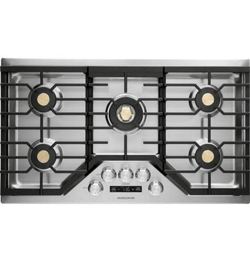 Mongram ZGU36ESLSS 36" Deep-Recessed Gas Cooktop (Natural Gas) - Stainless Steel - Cooktop - Monogram - Topchoice Electronics