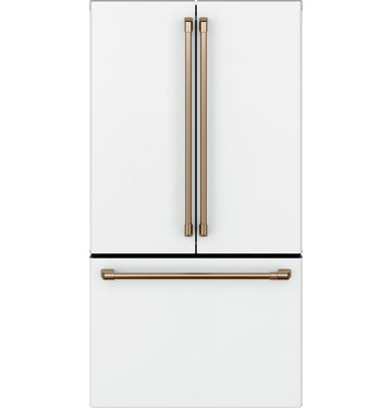 GE Cafe CWE23SP4MW2 - 23.1 Cu. Ft. Counter-Depth French-Door Refrigerator In Matte White