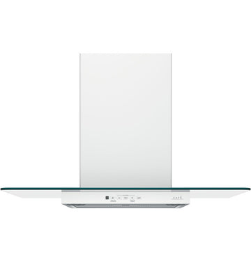 GE Cafe CVW73014MWM 30" Wall-Mount Glass Canopy Chimney Hood In Matte White