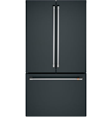 GE Cafe CWE23SP3MD1 ENERGY STAR® 23.1 Cu. Ft. Counter-Depth French-Door Refrigerator In Matte Black